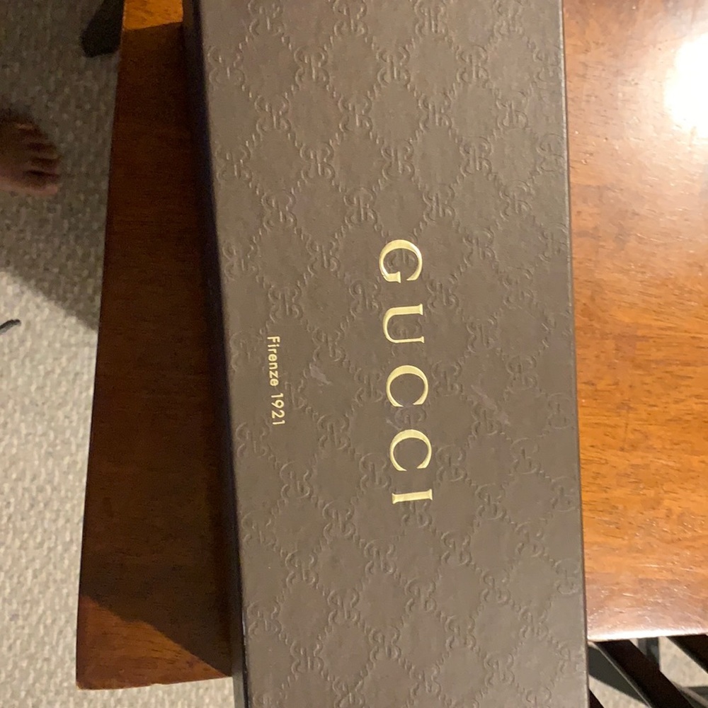 Empty Gucci shoe box
